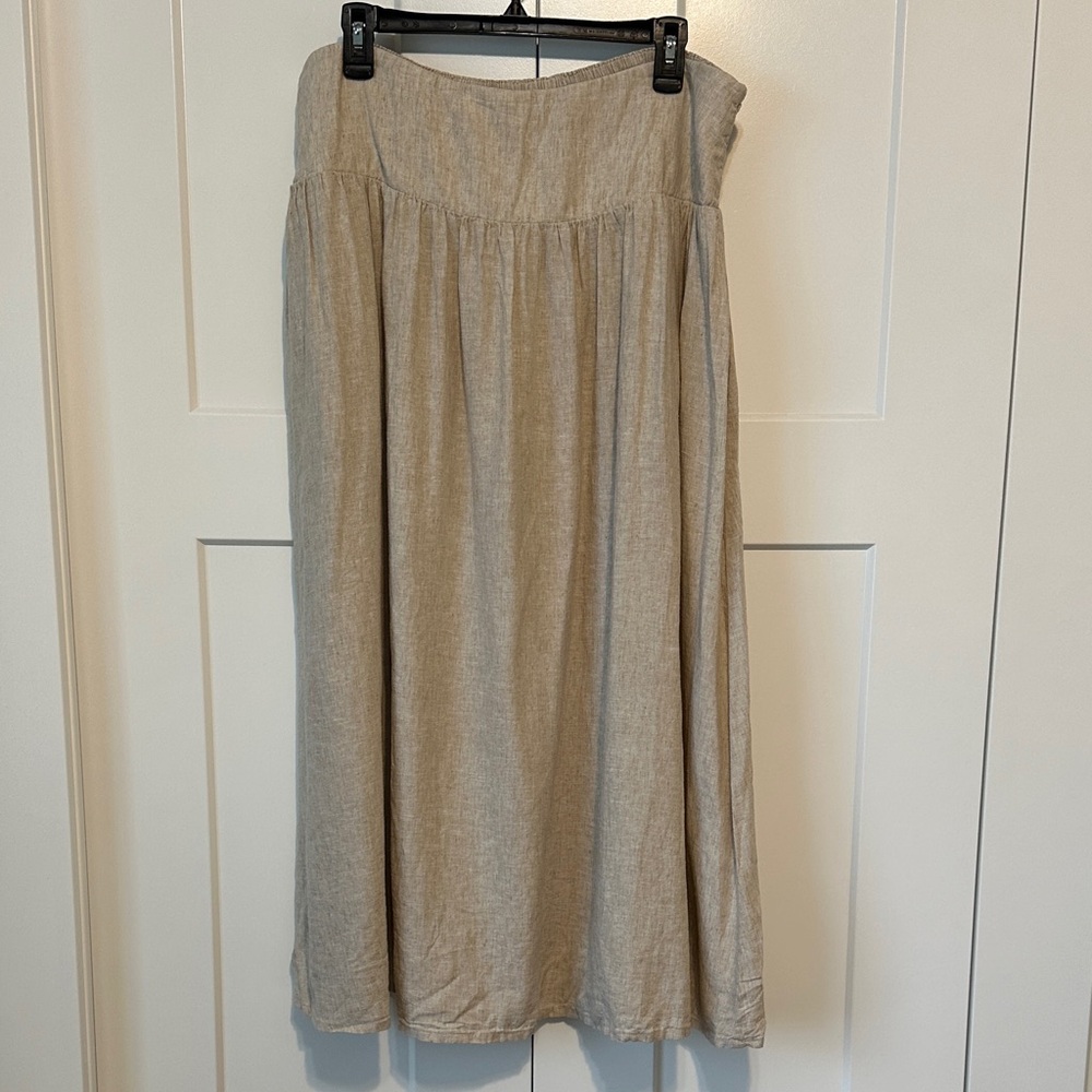 Caslon Beige A-Line Skirt